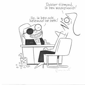 De Sigmund Methode en de Burka Babes; Peter de Wit, striptekenaar in Museum Ton Smits Huis